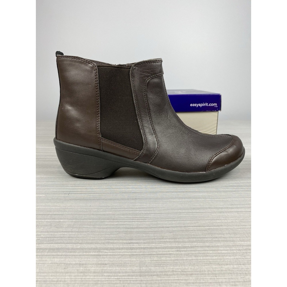 Easy Spirit Explore 24 Brenley Ankle Boots Booties Leather Dark Brown‎ Size 10 - Picture 6 of 11